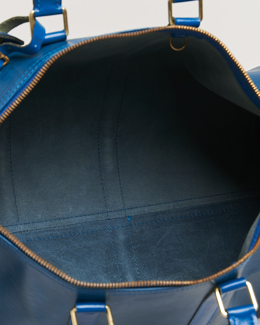 Herren | Louis Vuitton Pre-Owned Keepall 45 Epi Leather Bag Blue | Louis Vuitton Pre-Owned | Keepall 45 Epi Leather Bag Blue