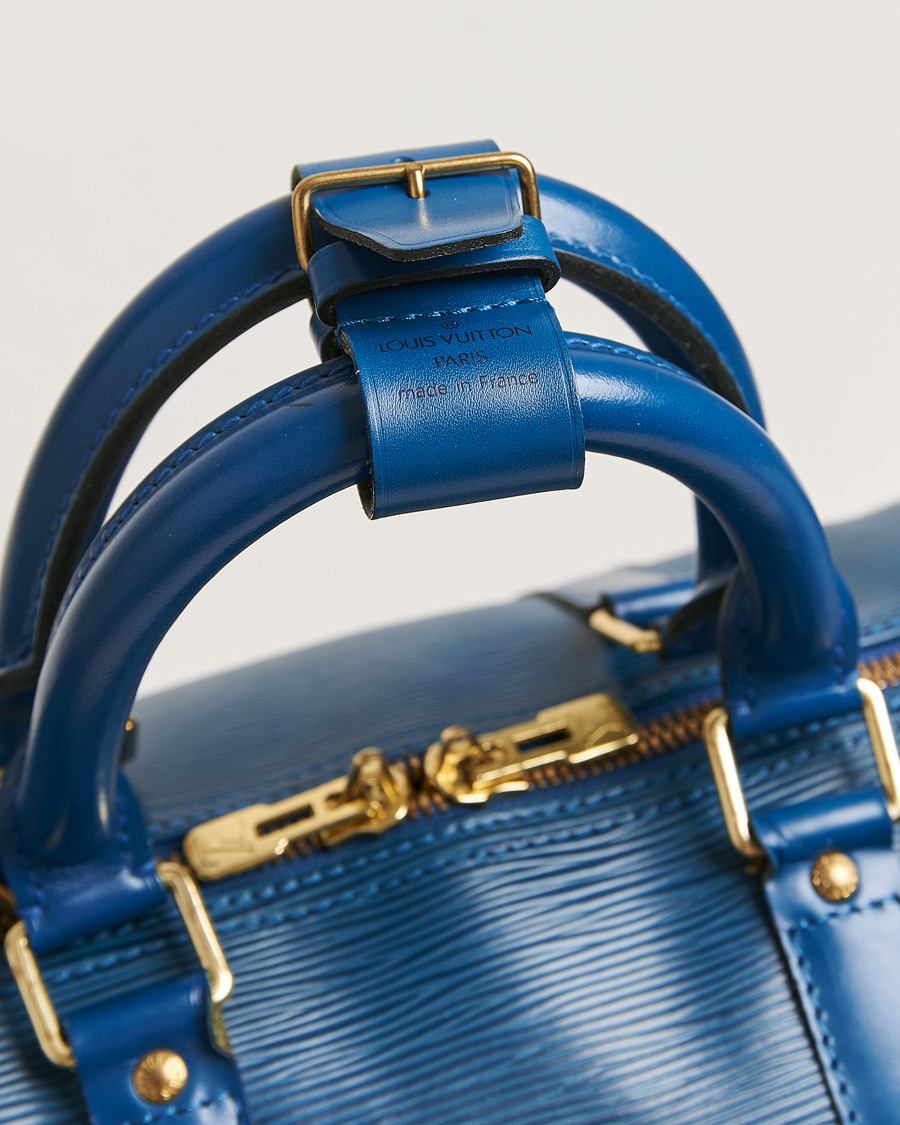 Herren | Louis Vuitton Pre-Owned Keepall 45 Epi Leather Bag Blue | Louis Vuitton Pre-Owned | Keepall 45 Epi Leather Bag Blue
