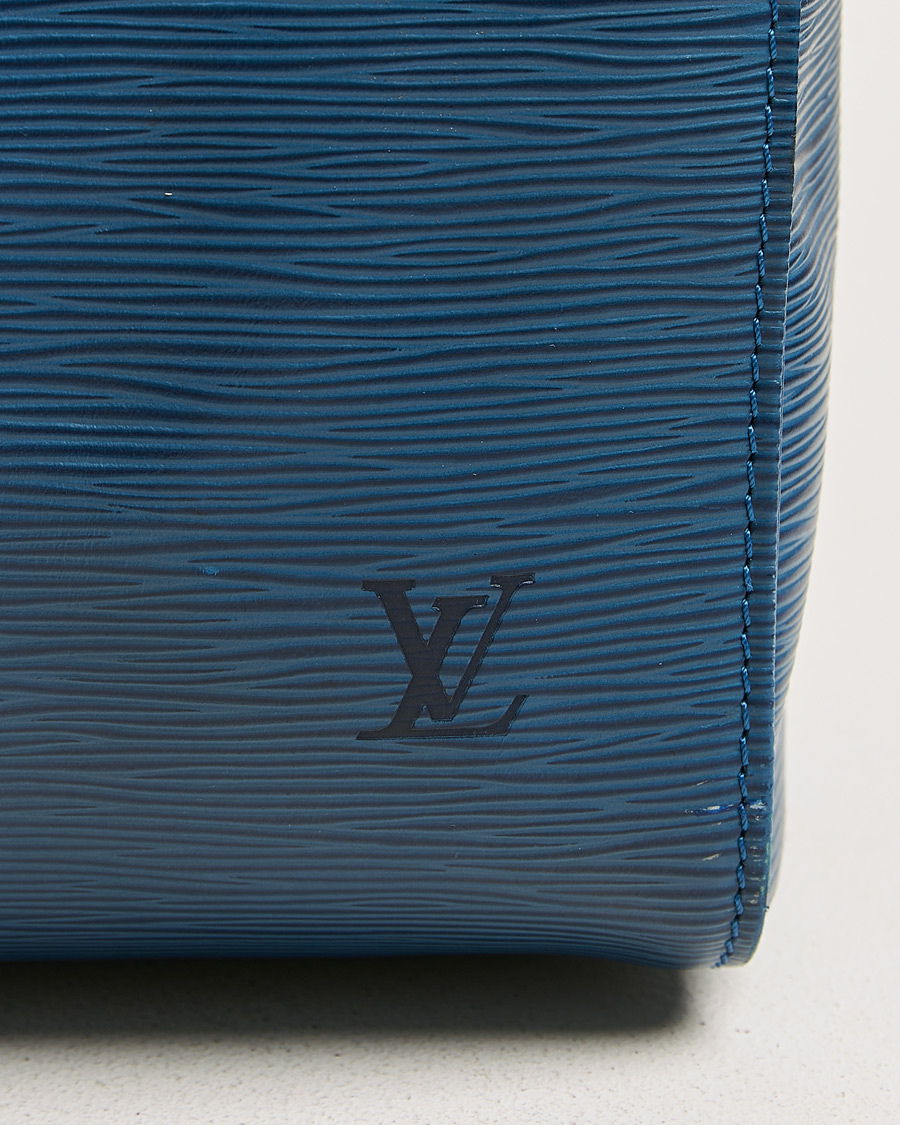 Herren | Louis Vuitton Pre-Owned Keepall 45 Epi Leather Bag Blue | Louis Vuitton Pre-Owned | Keepall 45 Epi Leather Bag Blue