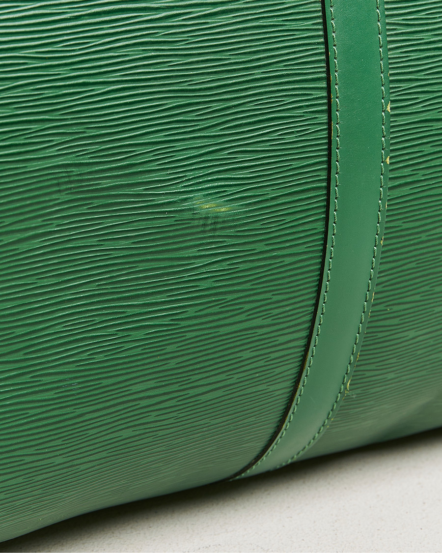 Herren | Louis Vuitton Pre-Owned Keepall 50 Epi Leather Bag Green | Louis Vuitton Pre-Owned | Keepall 50 Epi Leather Bag Green