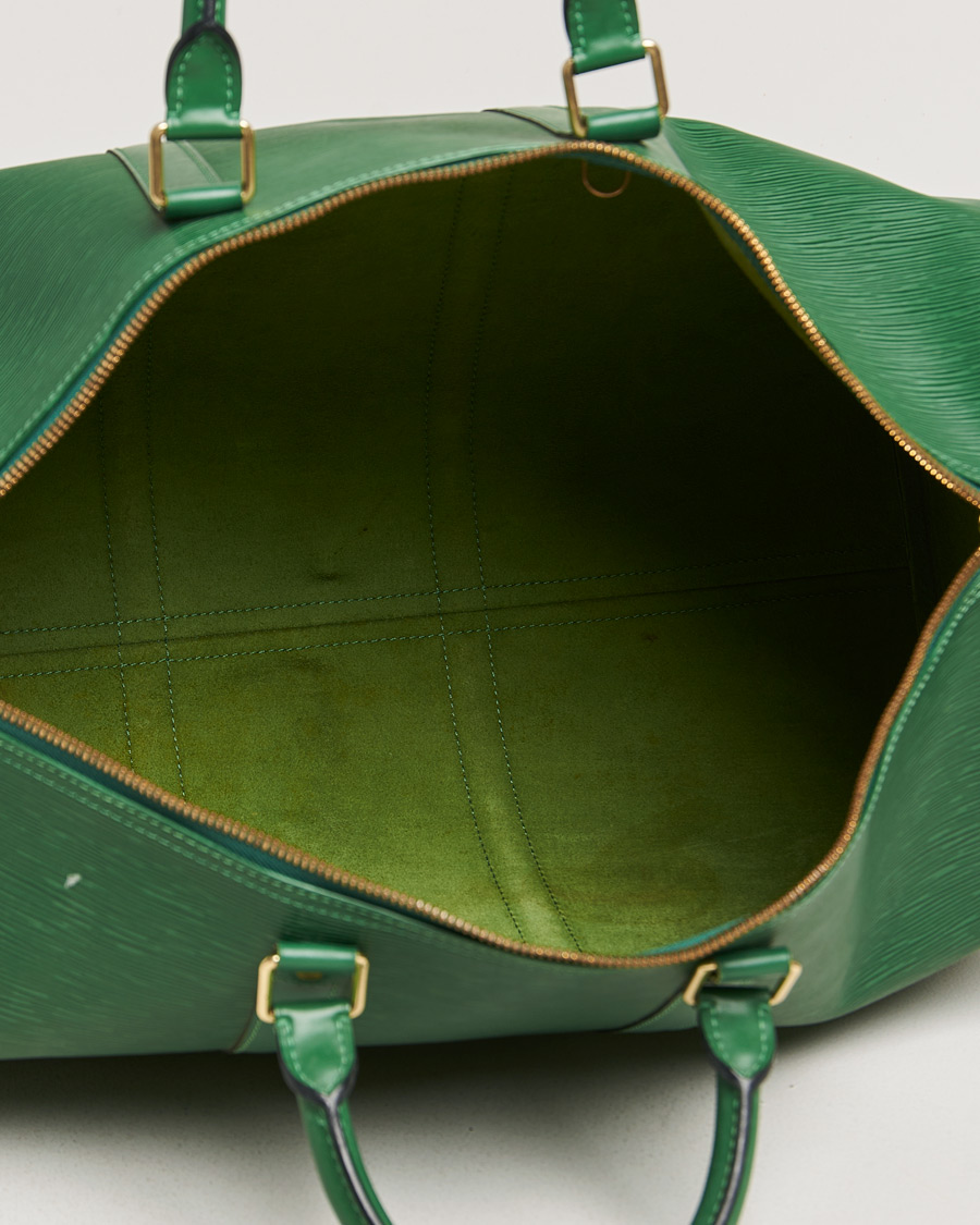 Herren | Louis Vuitton Pre-Owned Keepall 50 Epi Leather Bag Green | Louis Vuitton Pre-Owned | Keepall 50 Epi Leather Bag Green