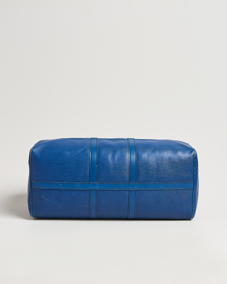 Herren | Louis Vuitton Pre-Owned Keepall 55 EPI Leather Bag Blue | Louis Vuitton Pre-Owned | Keepall 55 EPI Leather Bag Blue