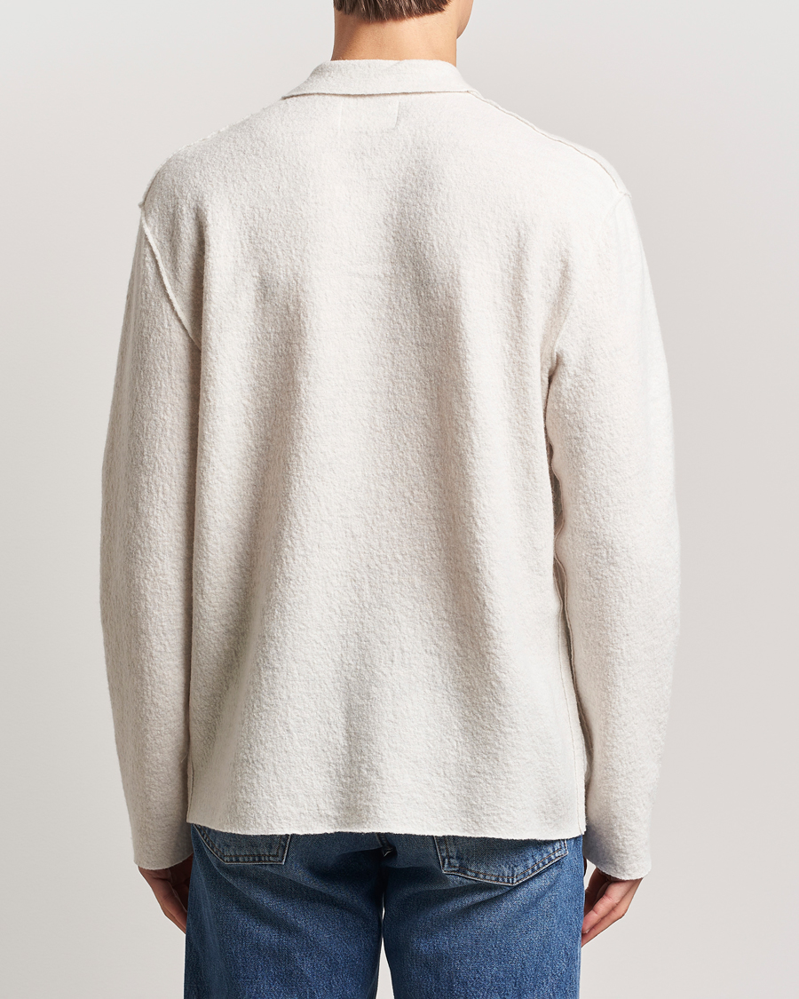 Herren | Pullover | NN07 | Jonas Boiled Wool Cardigan Ivory