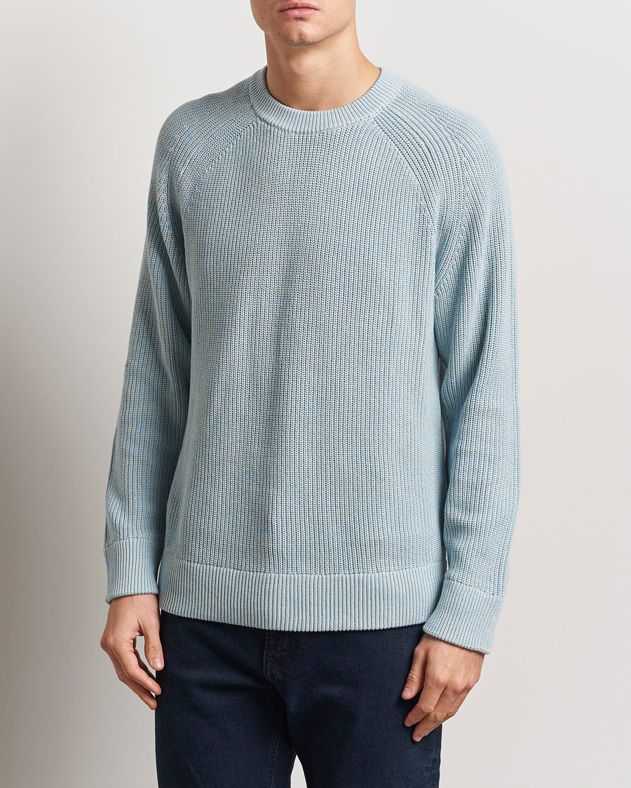 Herren | Pullover | NN07 | Jacobo Cotton Crew Neck Sweater Powder Blue
