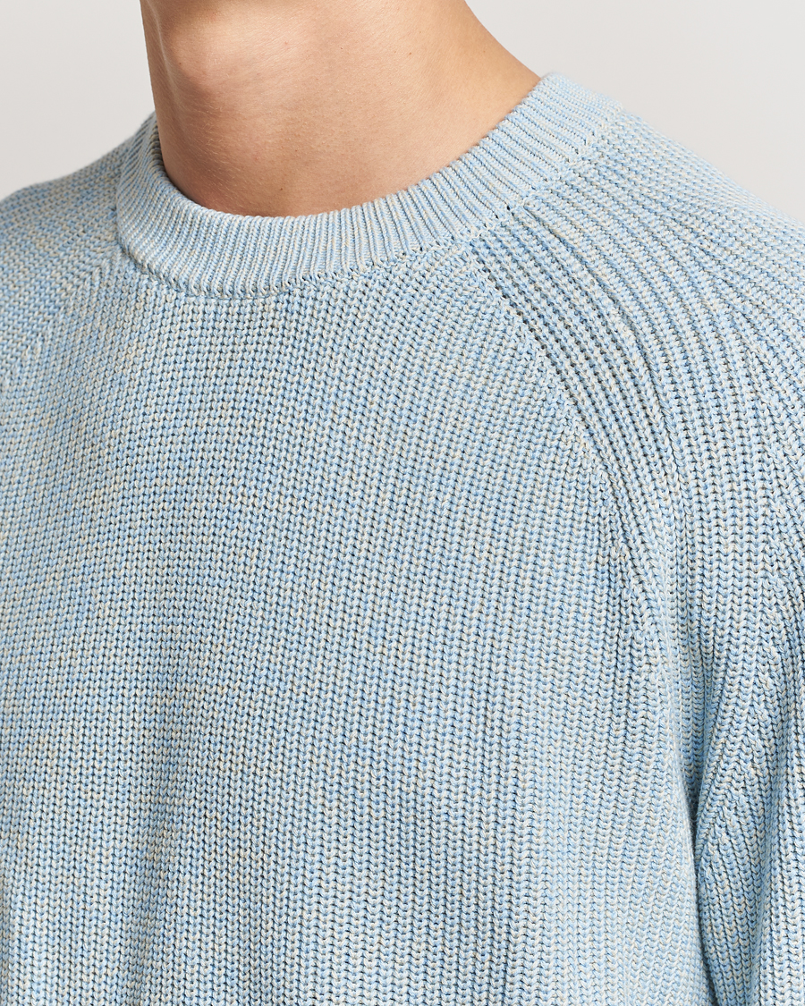 Herren | Pullover | NN07 | Jacobo Cotton Crew Neck Sweater Powder Blue