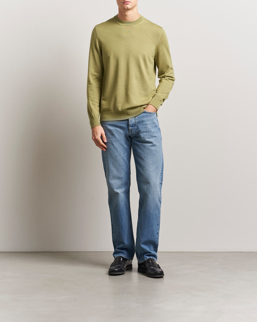 Herren | Pullover | NN07 | Ted Merino Crew Neck Pullover Evergreen