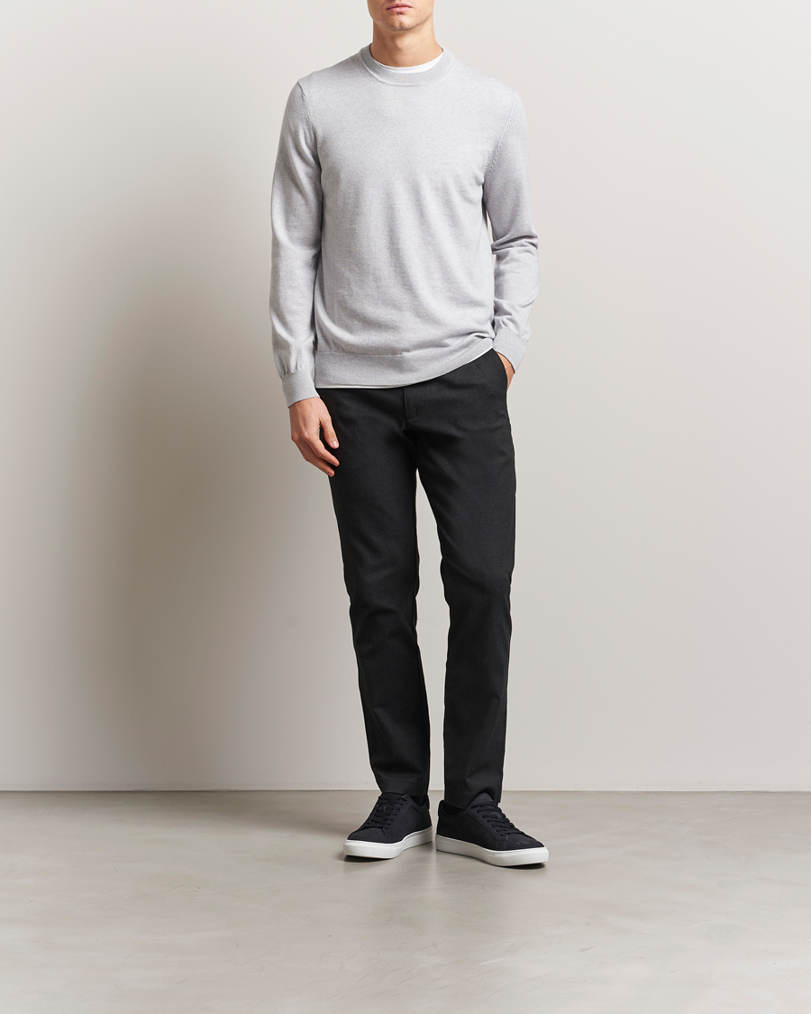 Herren | Pullover | NN07 | Ted Merino Crew Neck Pullover Grey Melange