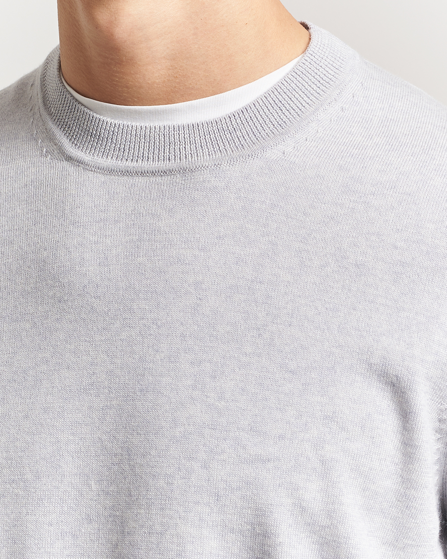 Herren | Pullover | NN07 | Ted Merino Crew Neck Pullover Grey Melange