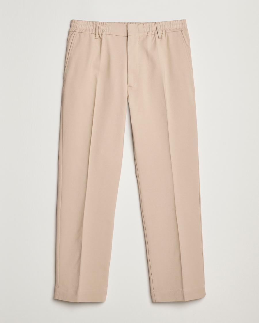 Herren | Hosen | NN07 | Billie Cotton Drawstring Trousers White Pepper