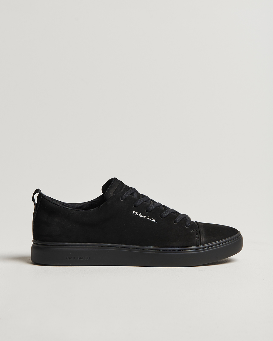 Herren | PS Paul Smith Lee Cap Toe Suede Sneaker Black | PS Paul Smith | Lee Cap Toe Suede Sneaker Black