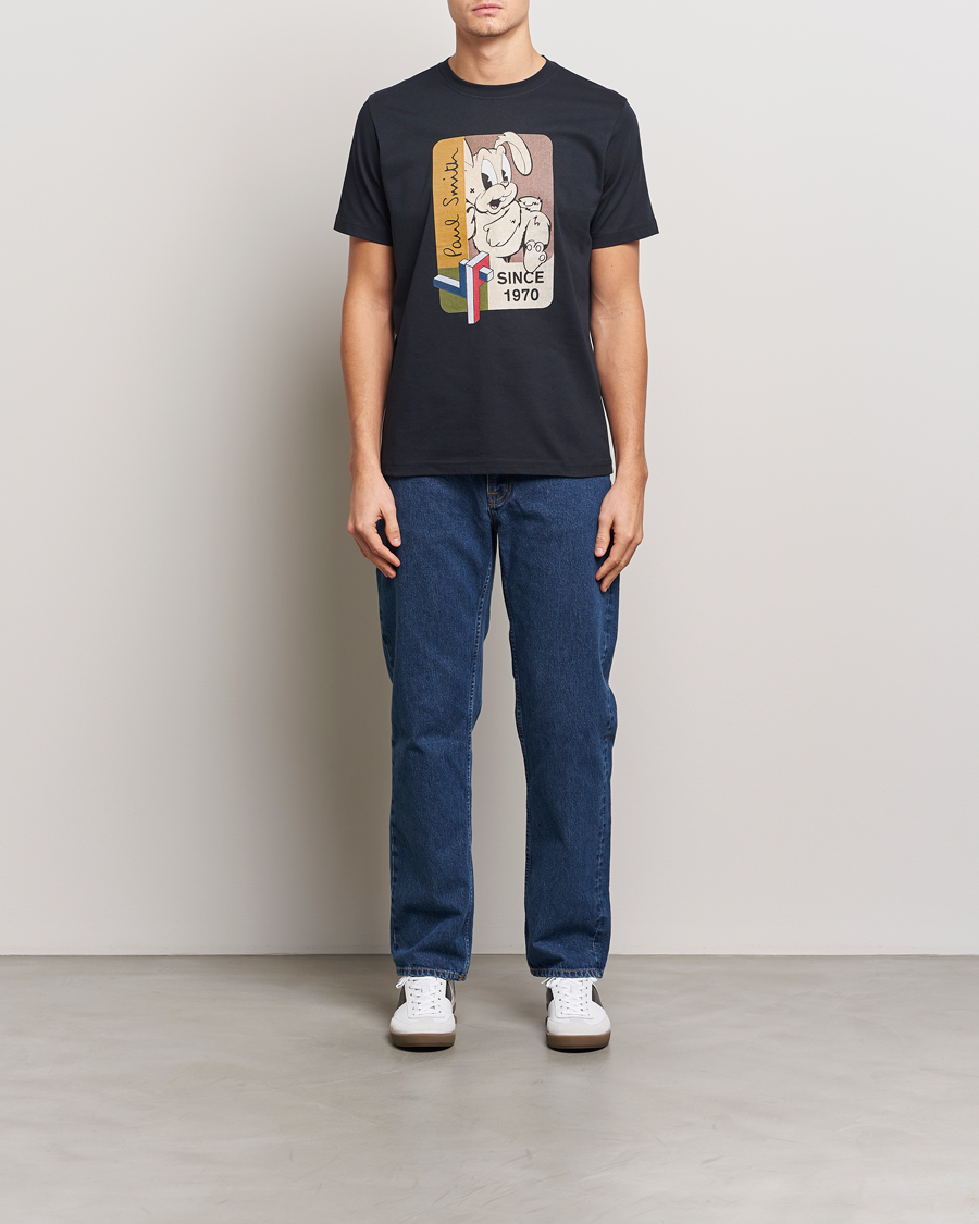 Herren | T-Shirts | PS Paul Smith | 70's Bunny Crew Neck T-Shirt Navy