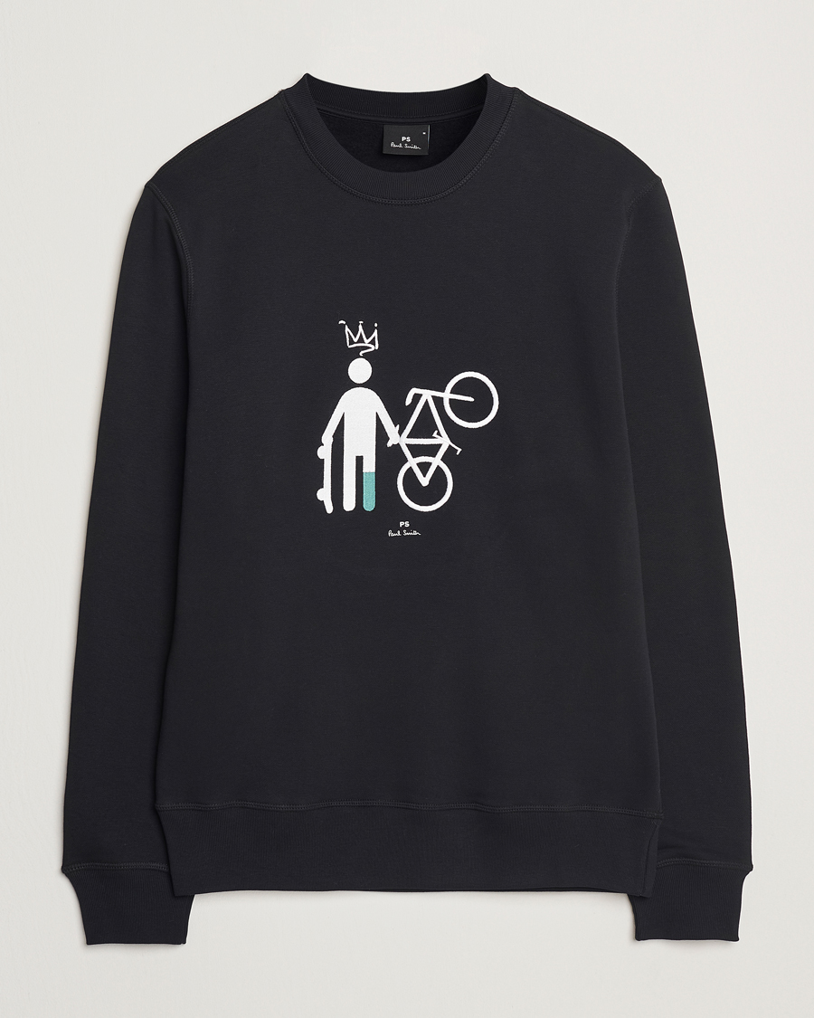 Herren | Pullover | PS Paul Smith | Skater Bike Crew Neck Sweatshirt Black