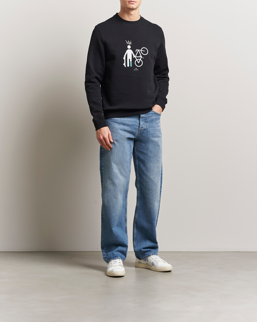 Herren | Pullover | PS Paul Smith | Skater Bike Crew Neck Sweatshirt Black