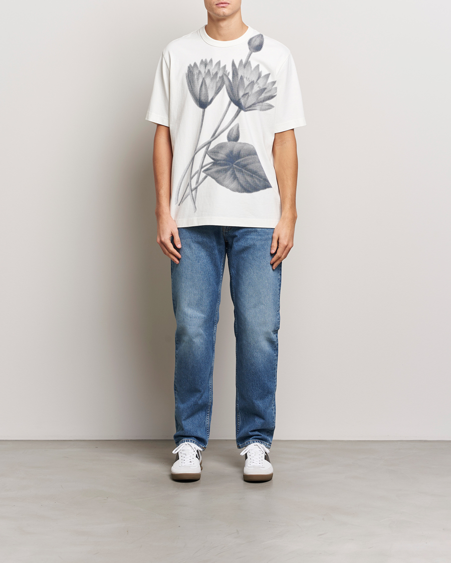Herren | T-Shirts | PS Paul Smith | Flower Printed Crew Neck T-Shirt White