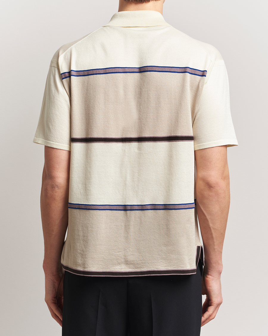 Herren | Hemden | Paul Smith | Cotton Striped Knitted Short Sleeve Shirt White