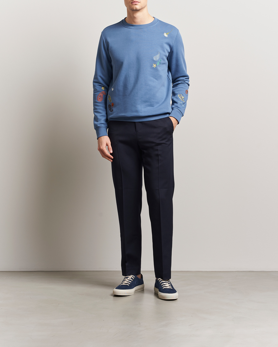 Herren | Pullover | Paul Smith | Embroidered Sweatshirt Blue