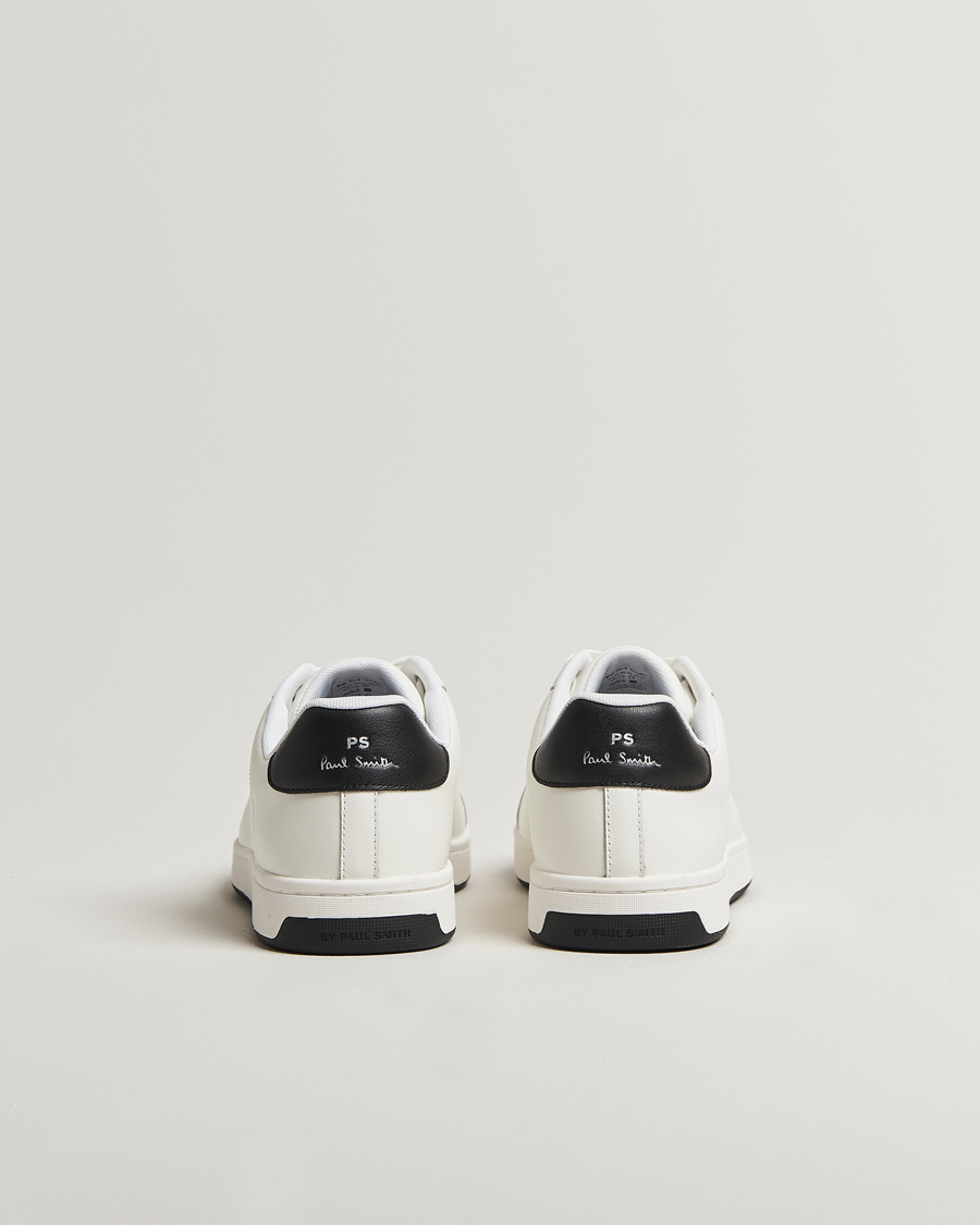 Herren | PS Paul Smith Albany Leather Sneaker White/Black | PS Paul Smith | Albany Leather Sneaker White/Black