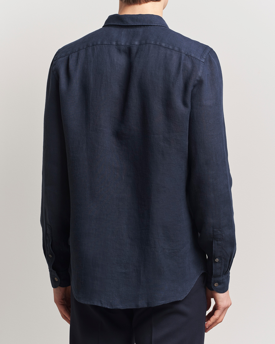 Herren | Hemden | PS Paul Smith | Tailored Fit Linen Shirt Navy