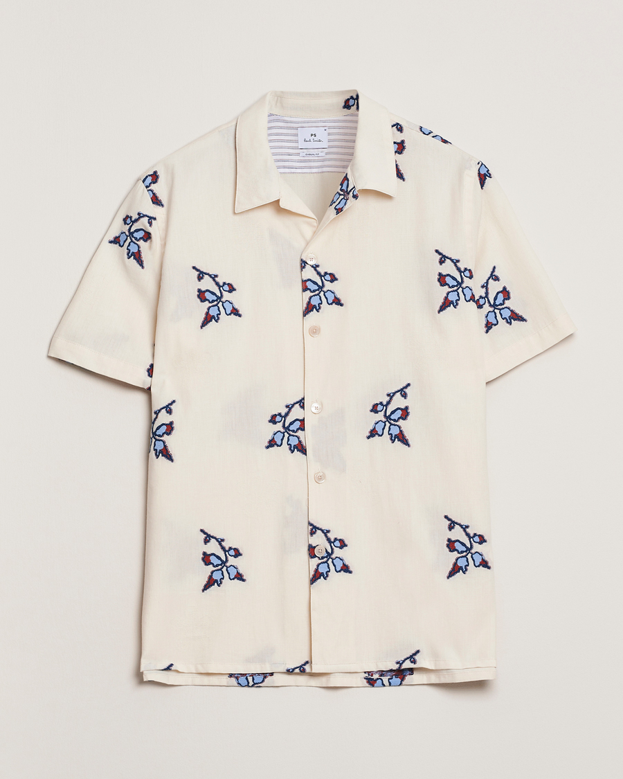 Herren | Hemden | PS Paul Smith | Flower Short Sleeve Shirt Off White