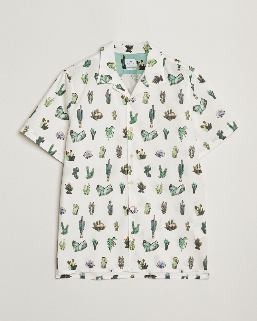 Herren | Hemden | PS Paul Smith | Cactus Line Up Short Sleeve Shirt White