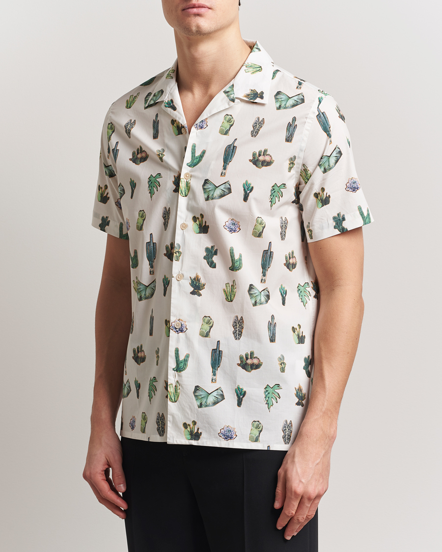 Herren | Hemden | PS Paul Smith | Cactus Line Up Short Sleeve Shirt White