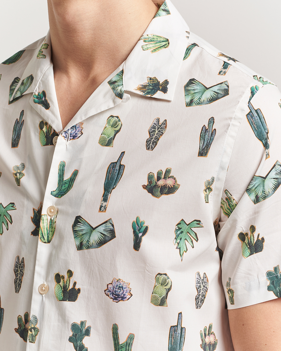 Herren | Hemden | PS Paul Smith | Cactus Line Up Short Sleeve Shirt White
