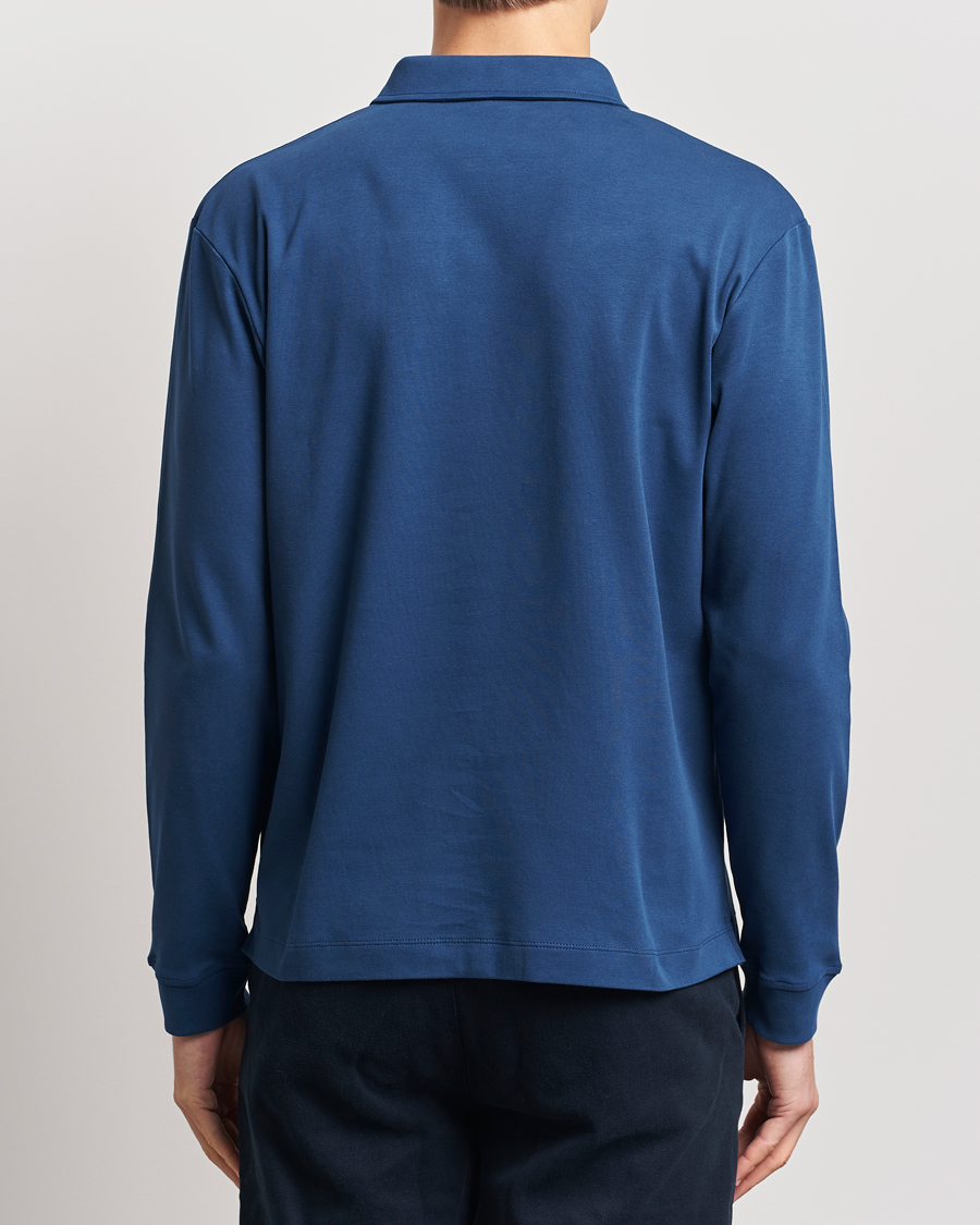 Herren | Pullover | Sunspel | Heavy Weight Polo Shirt Naval Blue