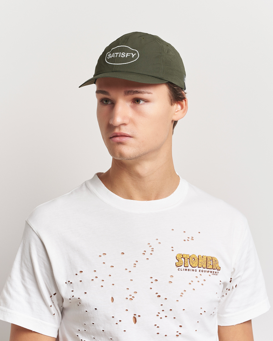 Herren | Satisfy PeaceShell Running Cap Olive | Satisfy | PeaceShell Running Cap Olive
