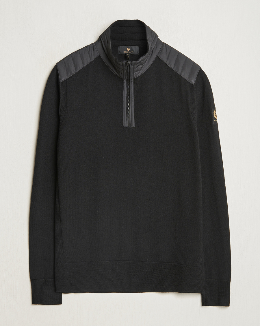 Herren | Pullover | Belstaff | Kilmington Quarter Zip Jumper Black