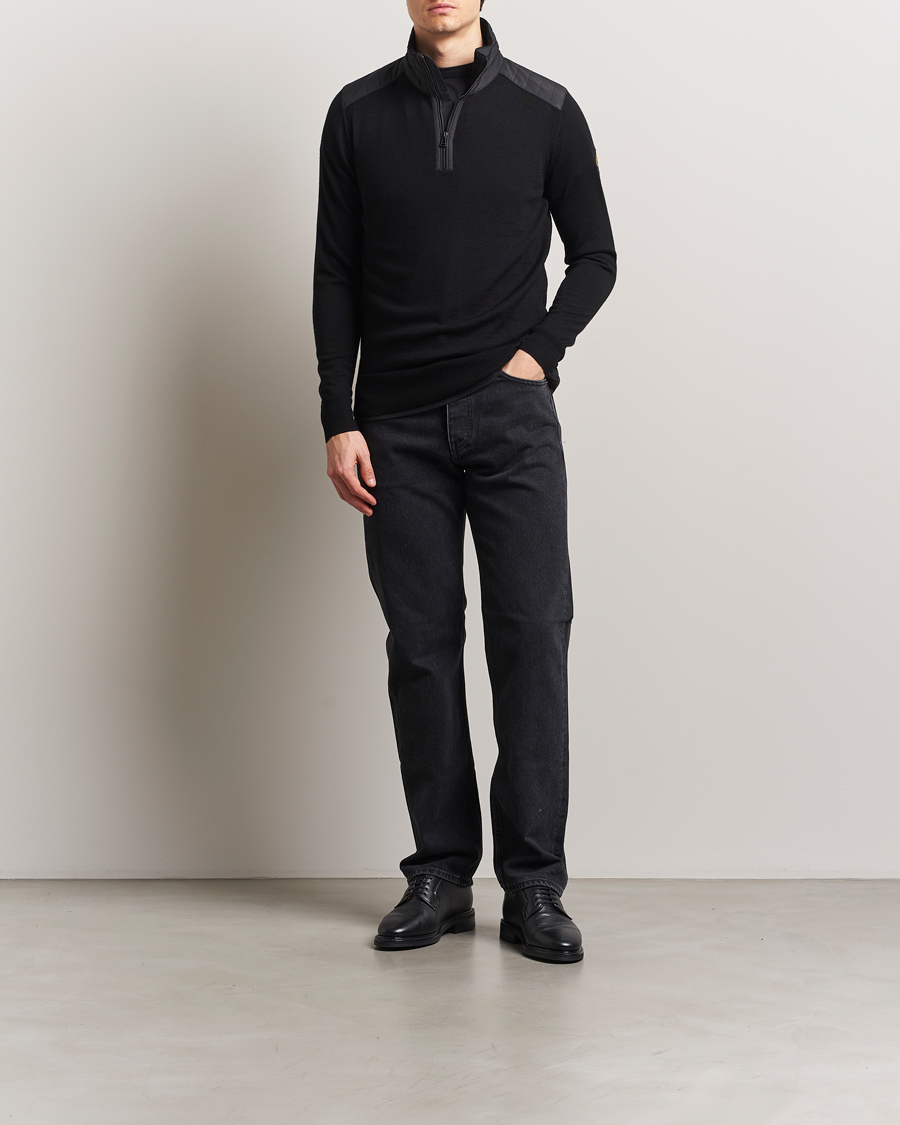 Herren | Pullover | Belstaff | Kilmington Quarter Zip Jumper Black