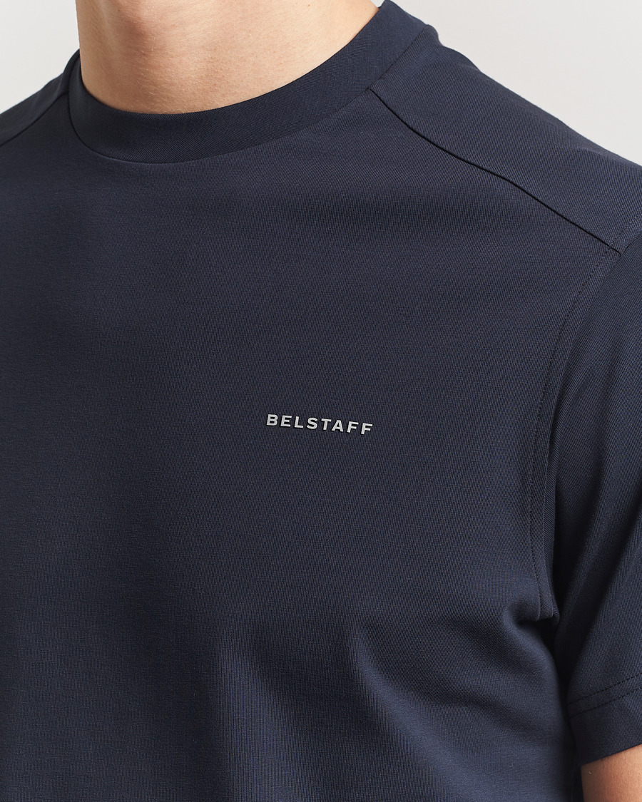 Herren | T-Shirts | Belstaff | Alloy Cotton T-Shirt Navy