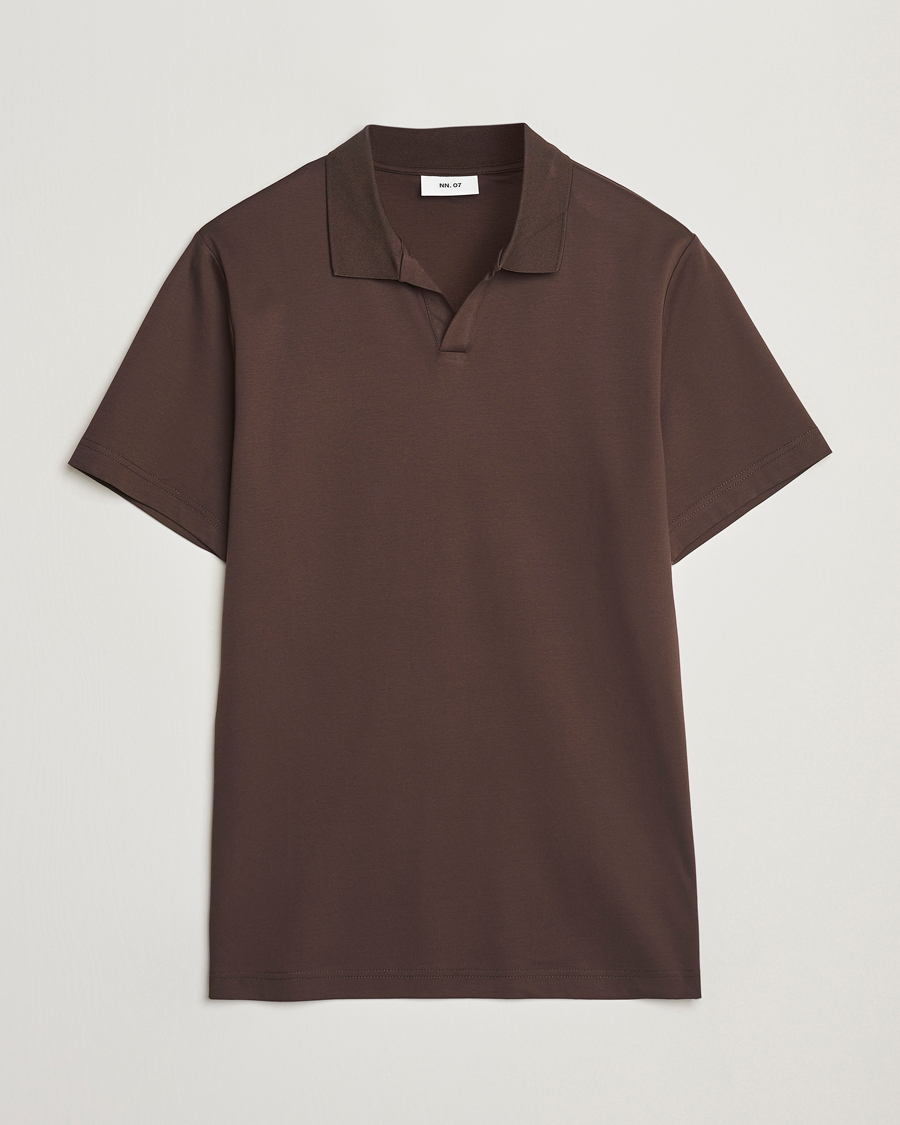 Herren | Poloshirts | NN07 | Paul Mercerized Polo Demitasse Brown