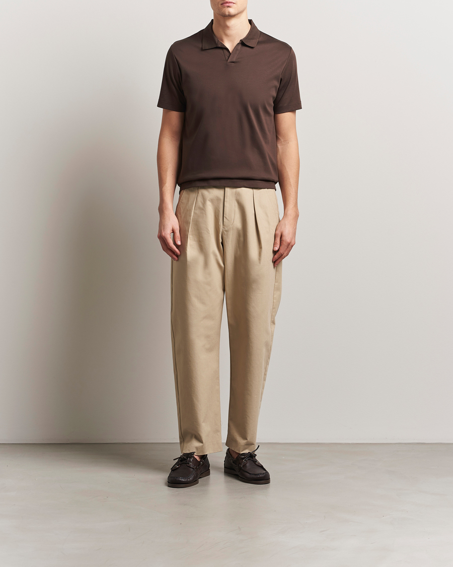 Herren | Poloshirts | NN07 | Paul Mercerized Polo Demitasse Brown