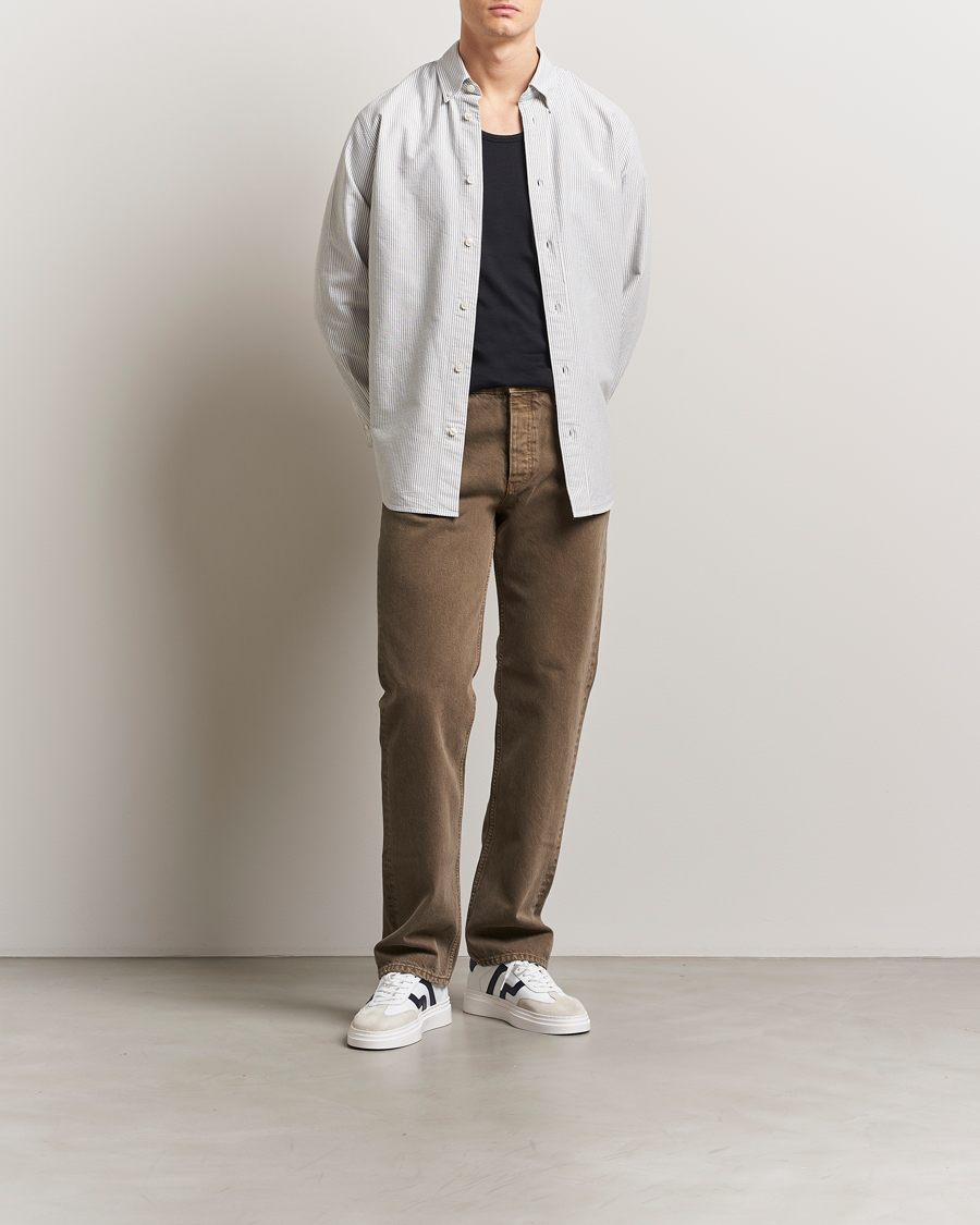 Herren | Hemden | NN07 | Colby Oxford Shirt Green/White