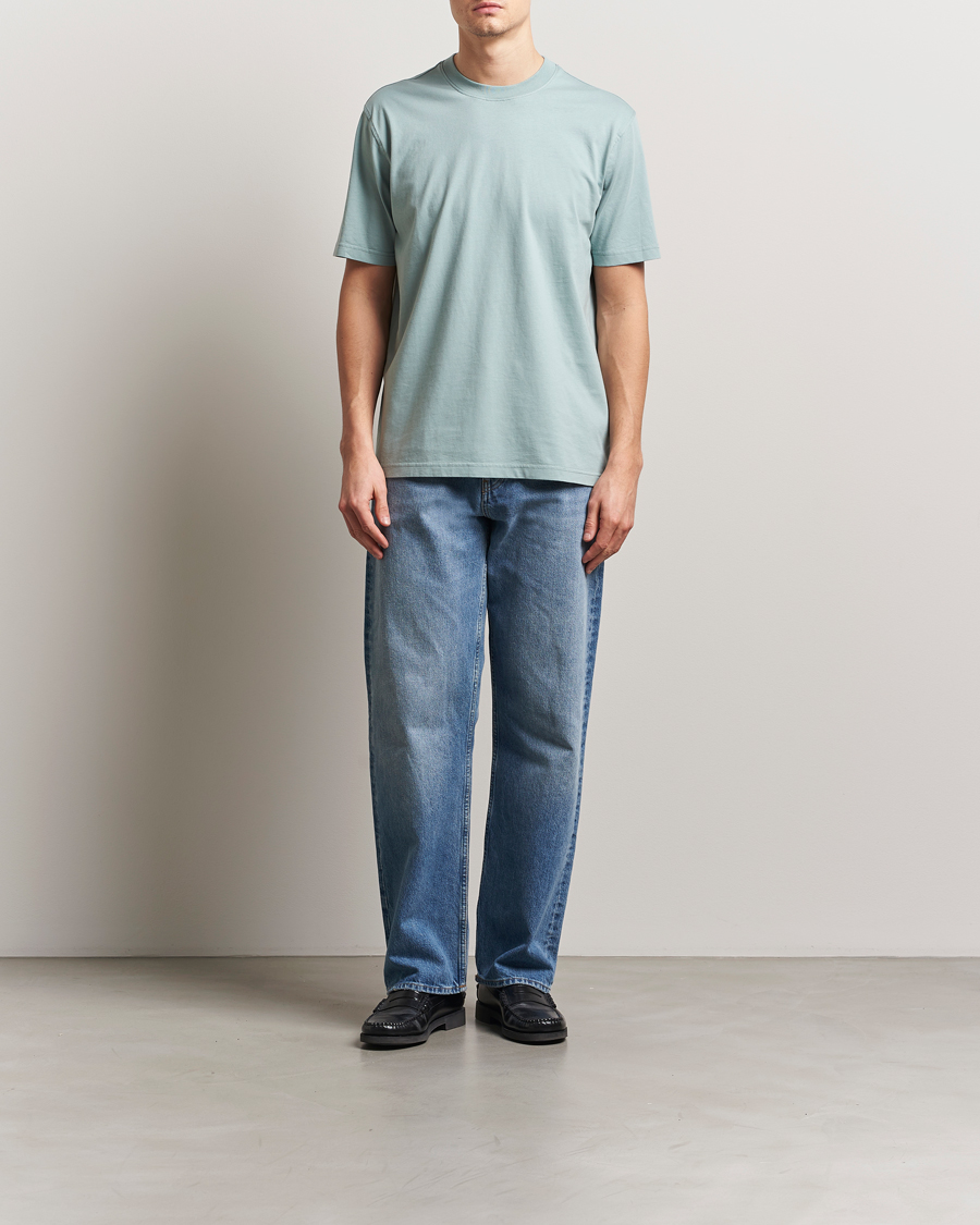 Herren | T-Shirts | NN07 | Adam Pima Crew Neck T-Shirt Steely Blue