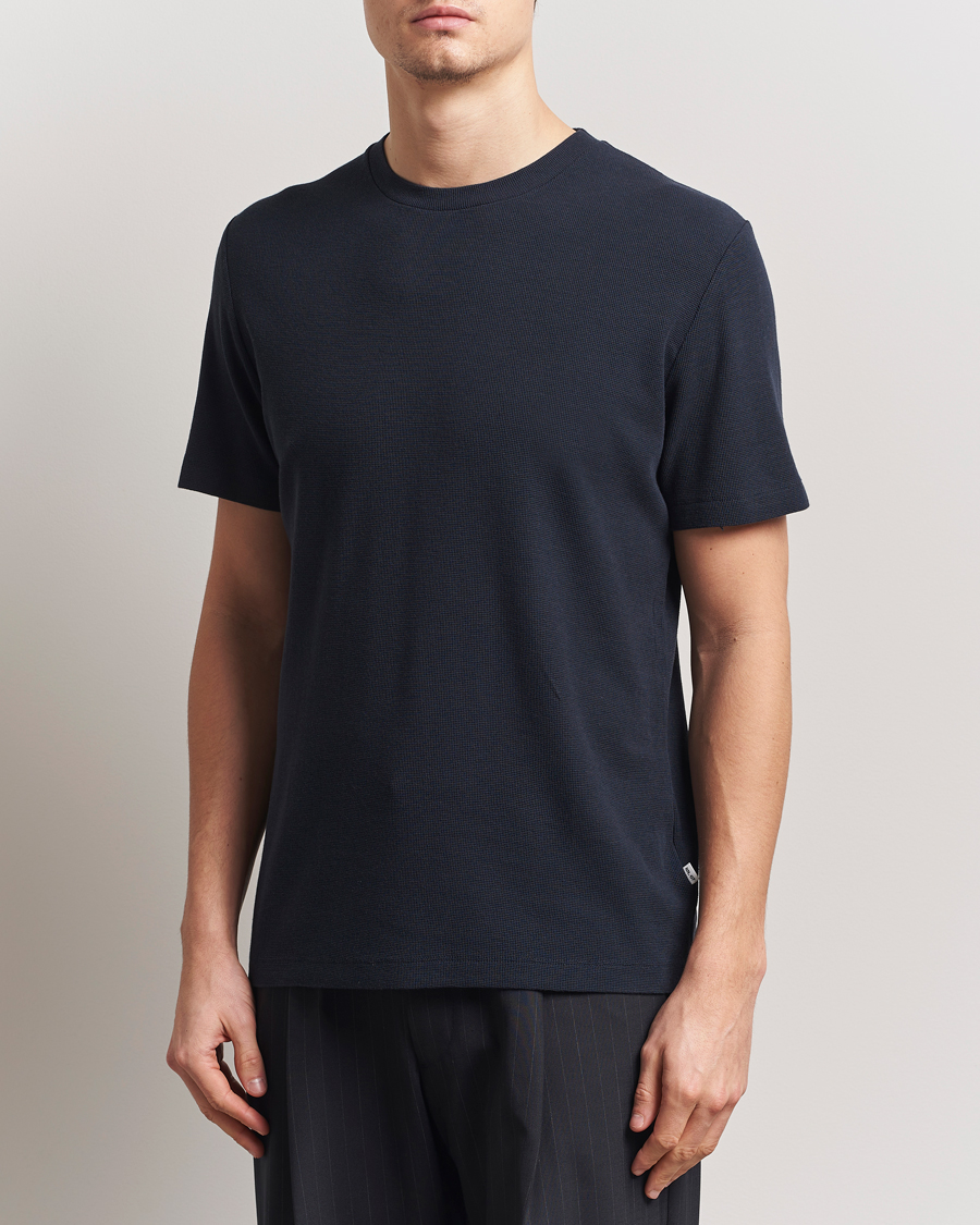 Herren | T-Shirts | NN07 | Clive Crew Neck T-Shirt Navy Blue
