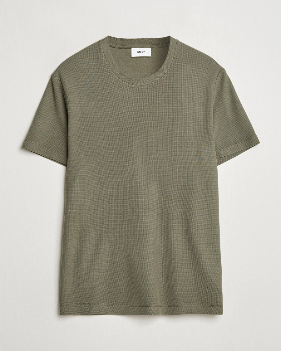 Herren | T-Shirts | NN07 | Clive Crew Neck T-Shirt Capers Green