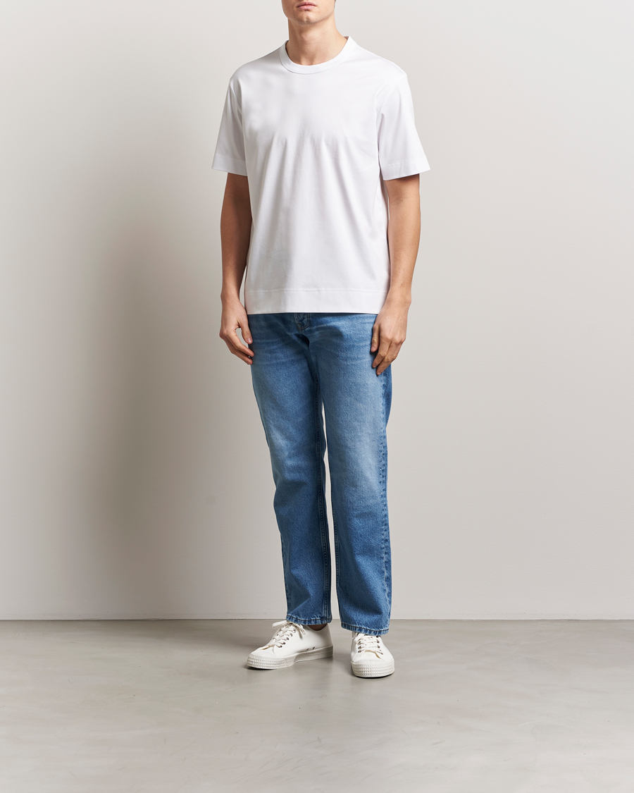 Herren | T-Shirts | NN07 | Pedro Mercerized Crew Neck T-Shirt White
