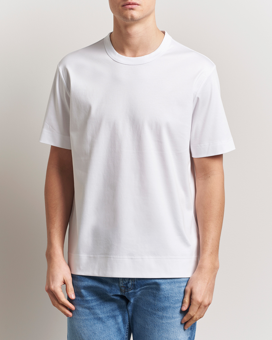 Herren | T-Shirts | NN07 | Pedro Mercerized Crew Neck T-Shirt White