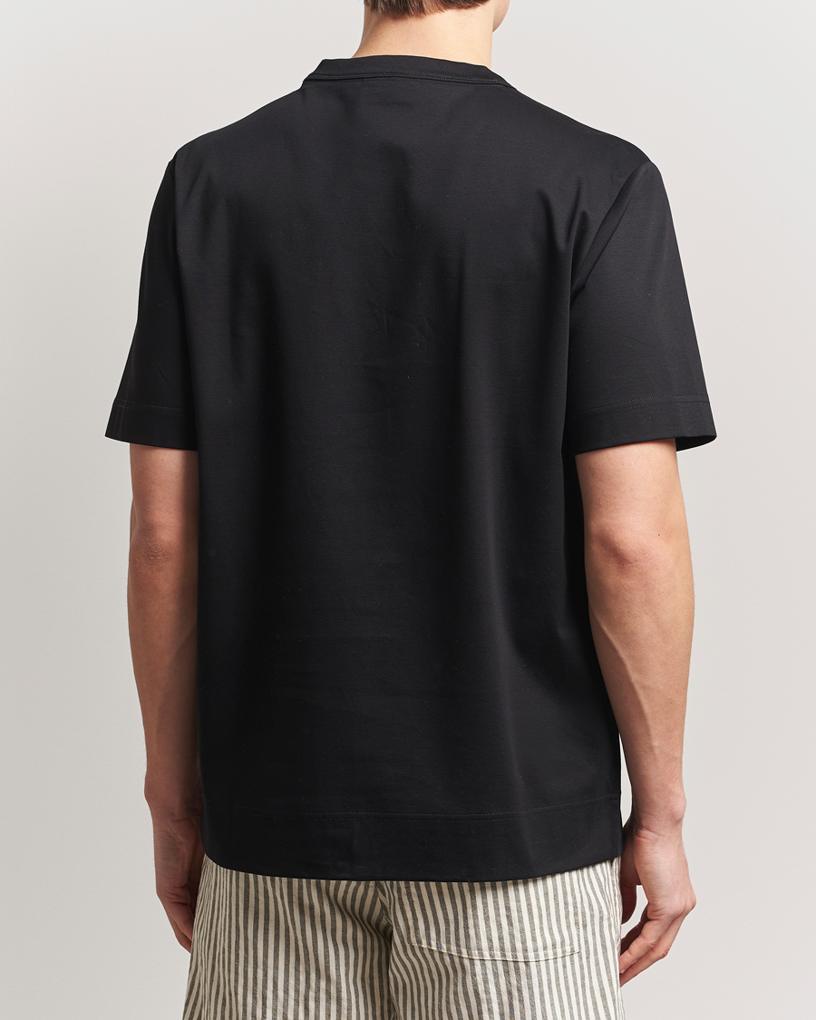 Herren | T-Shirts | NN07 | Pedro Mercerized Crew Neck T-Shirt Black