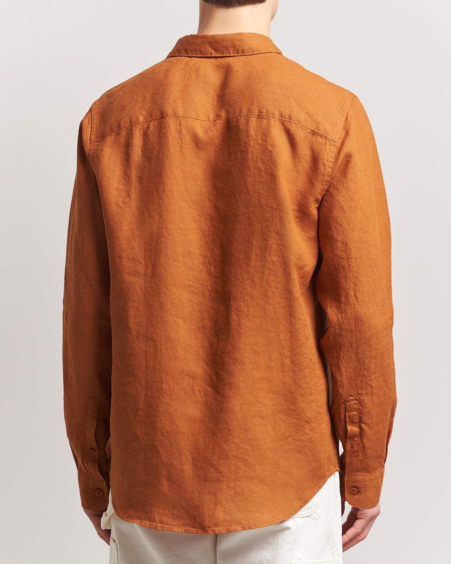 Herren | Hemden | NN07 | Enzo Linen Shirt Caramel