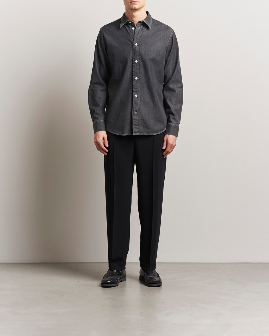 Herren | Hemden | NN07 | Colby Denim Shirt Dark Grey