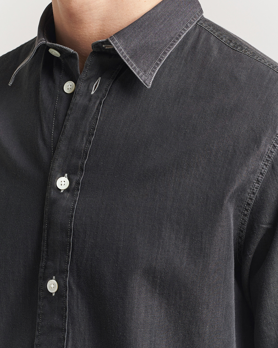 Herren | Hemden | NN07 | Colby Denim Shirt Dark Grey