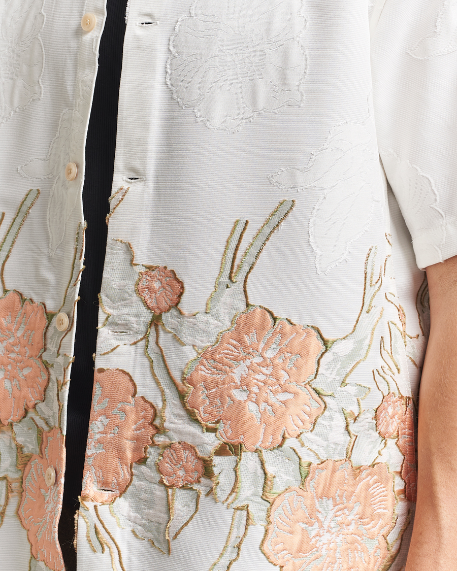 Herren | Hemden | NN07 | Freddy Flower Short Sleeve Shirt White Multi