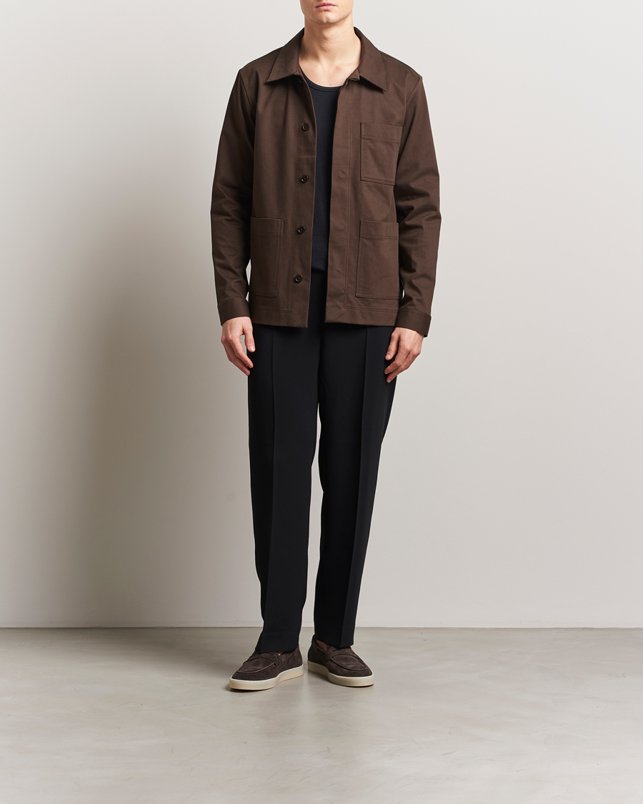 Herren | Hemden | NN07 | Olav Pocket Overshirt Demitasse Brown