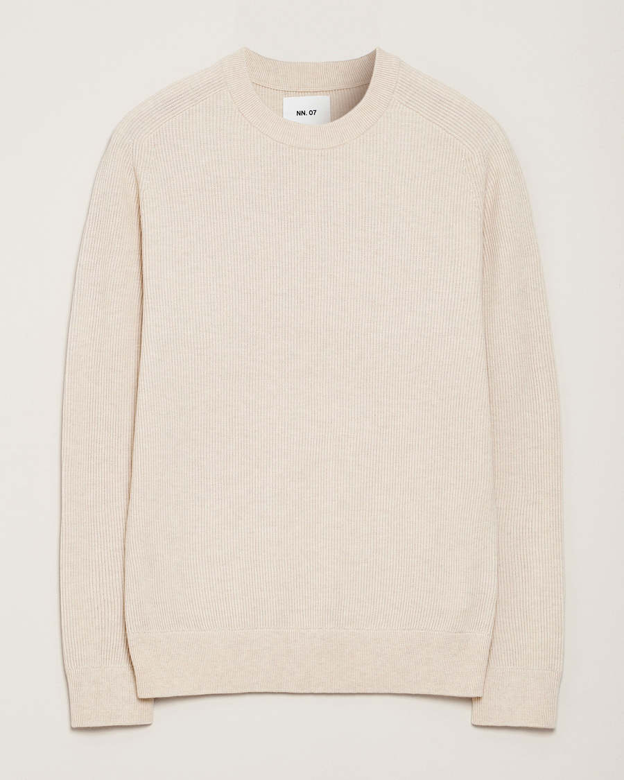 Herren | Pullover | NN07 | Kevin Cotton Knitted Sweater Ivory