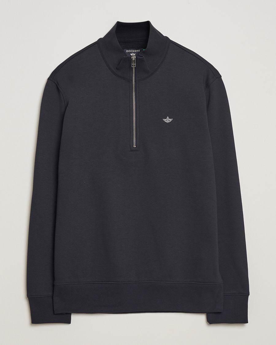 Herren | Pullover | Dockers | Quarter Zip Fleece Black