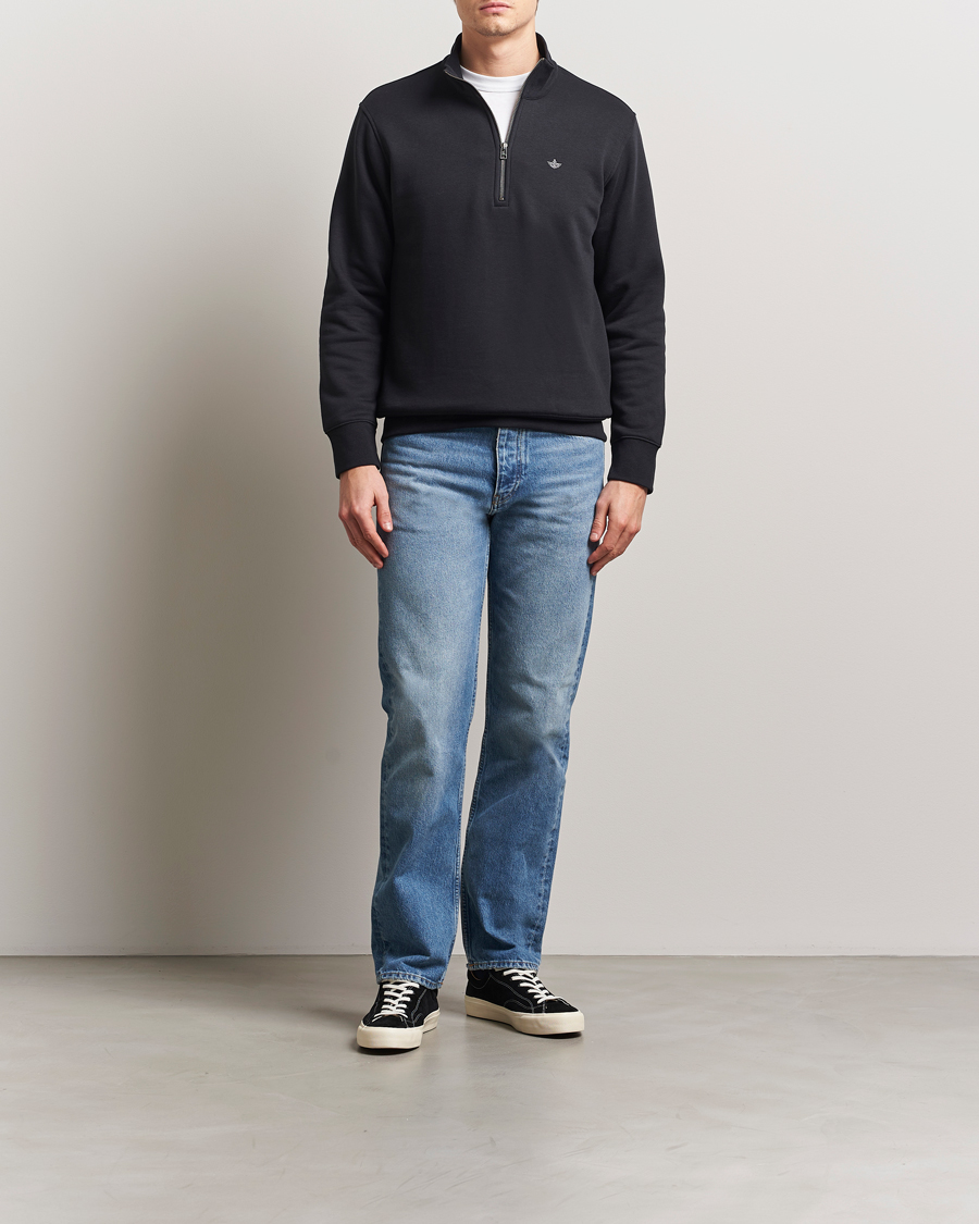 Herren | Pullover | Dockers | Quarter Zip Fleece Black