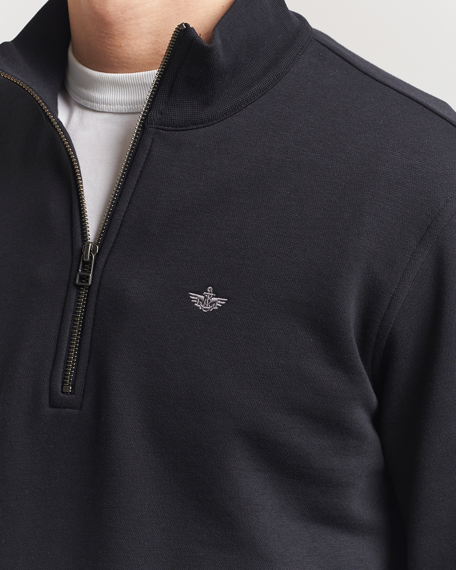 Herren | Pullover | Dockers | Quarter Zip Fleece Black