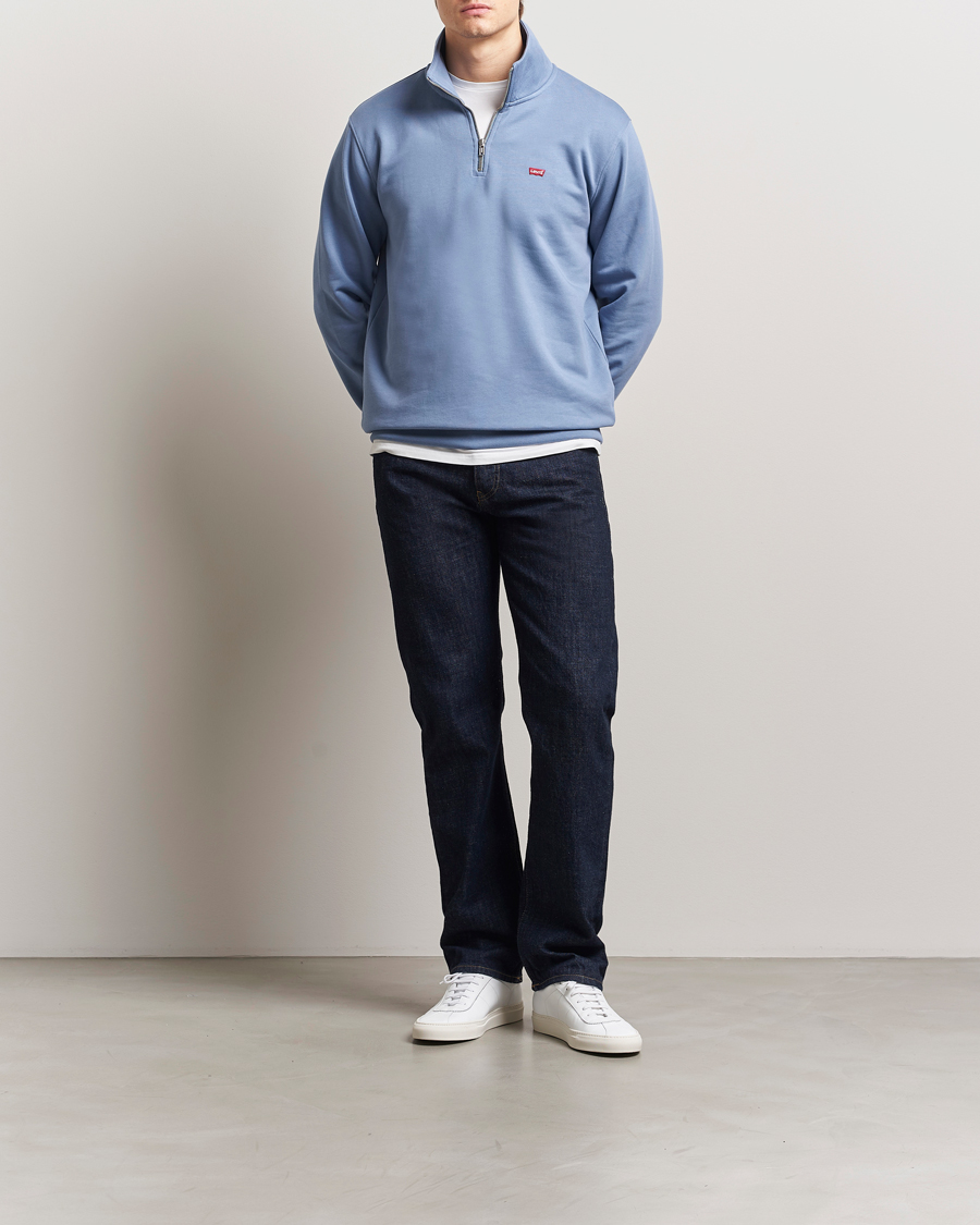 Herren | Pullover | Levi's | Original Half Zip Sweater Vintage Indigo